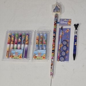 Disney Winnie the Pooh and Mickey Mouse Pen & Pencil Set
